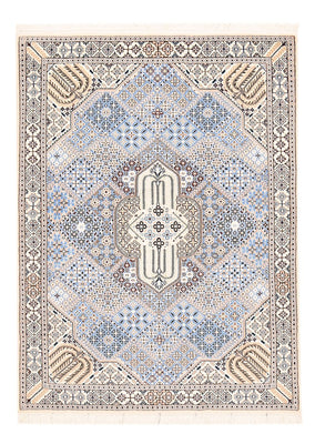 Alfombra Persa - Nain - Real - 195 x 137 cm - azul claro