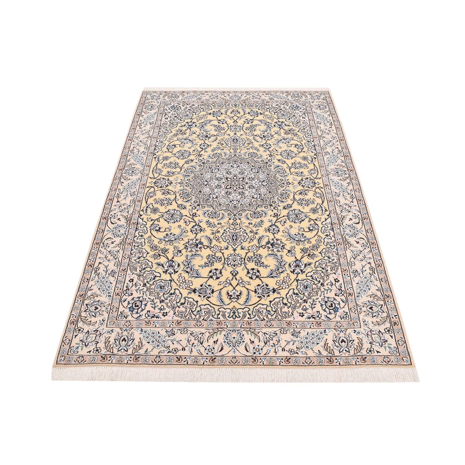 Alfombra Persa - Nain - Real - 210 x 132 cm - beige