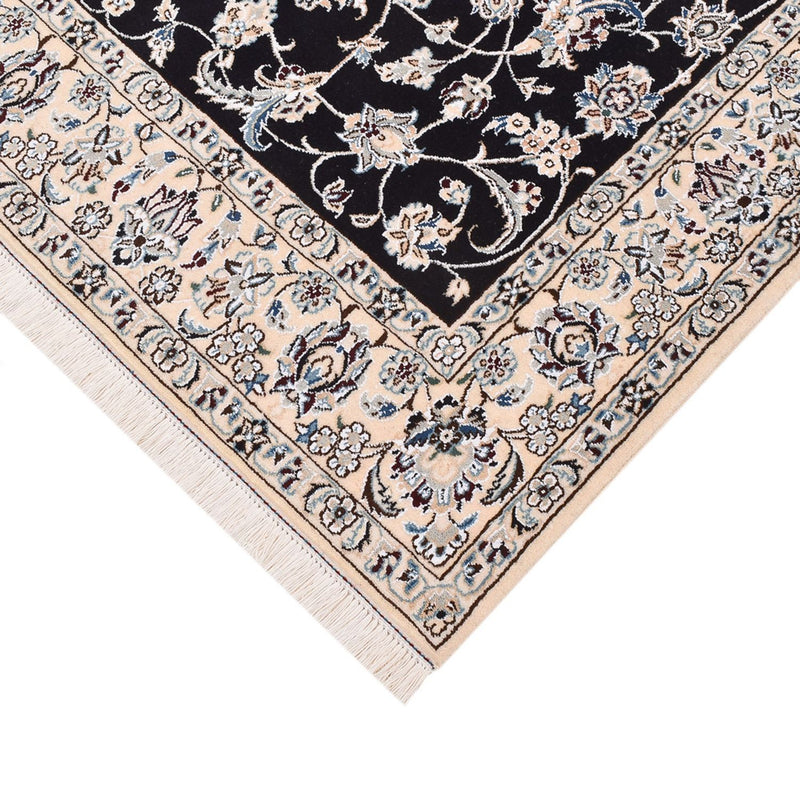 Alfombra Persa - Nain - Real - 194 x 147 cm - azul oscuro