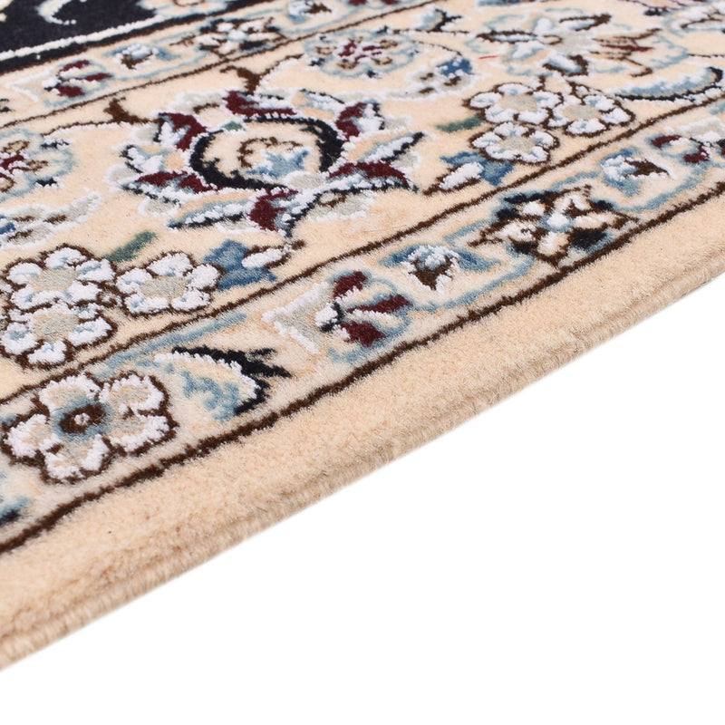 Alfombra Persa - Nain - Real - 194 x 147 cm - azul oscuro