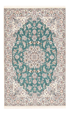 Alfombra Persa - Nain - Real - 203 x 127 cm - verde