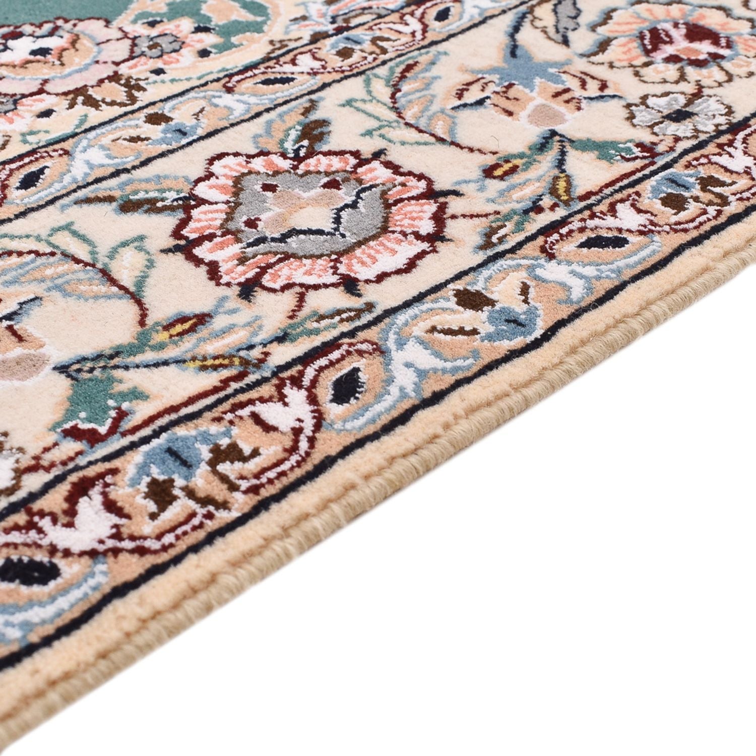 Alfombra Persa - Nain - Real - 203 x 127 cm - verde