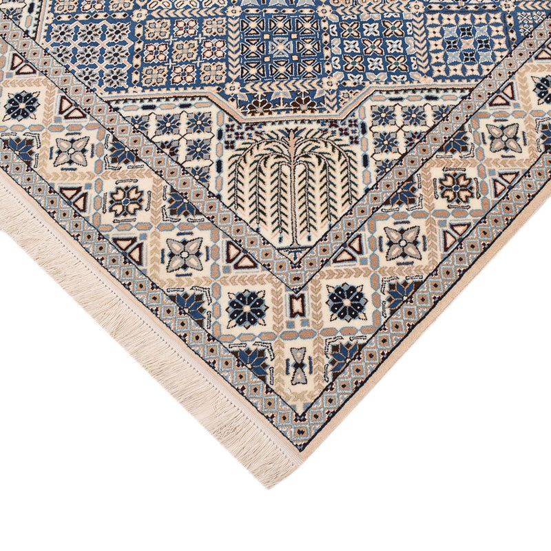 Alfombra Persa - Nain - Real - 219 x 155 cm - azul claro