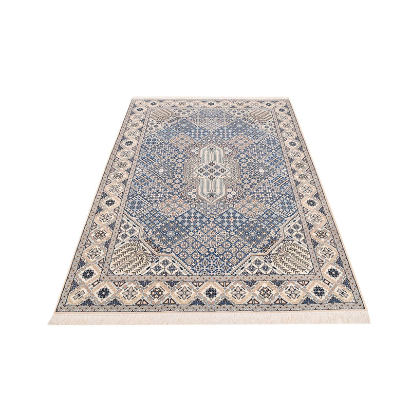 Alfombra Persa - Nain - Real - 219 x 155 cm - azul claro