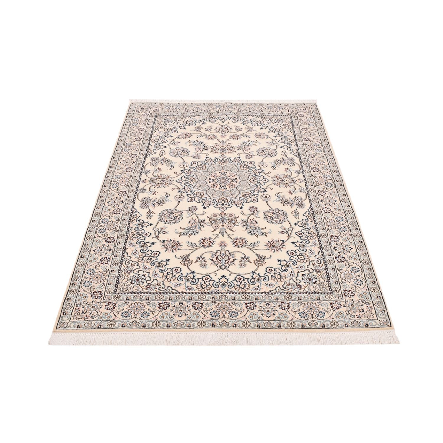 Alfombra Persa - Nain - Real - 196 x 130 cm - crema