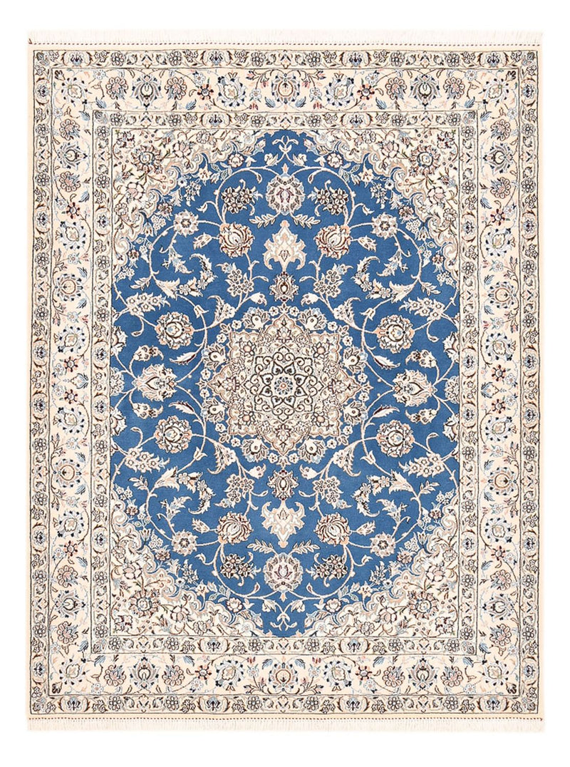 Alfombra Persa - Nain - Real - 202 x 151 cm - azul