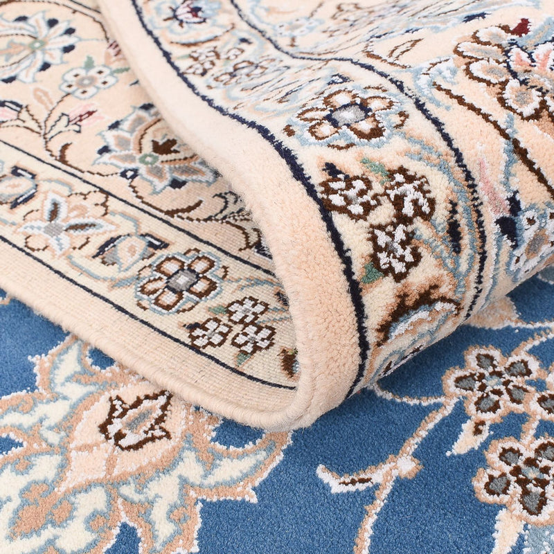 Alfombra Persa - Nain - Real - 202 x 151 cm - azul