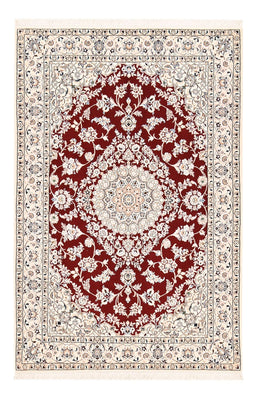 Alfombra Persa - Nain - Real - 195 x 127 cm - rojo