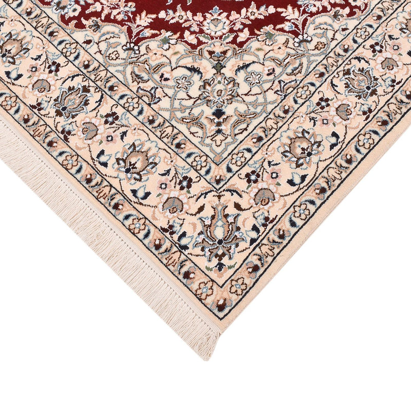 Alfombra Persa - Nain - Real - 195 x 127 cm - rojo
