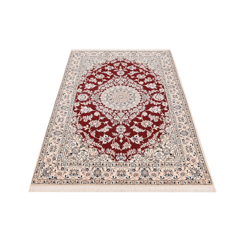Alfombra Persa - Nain - Real - 195 x 127 cm - rojo