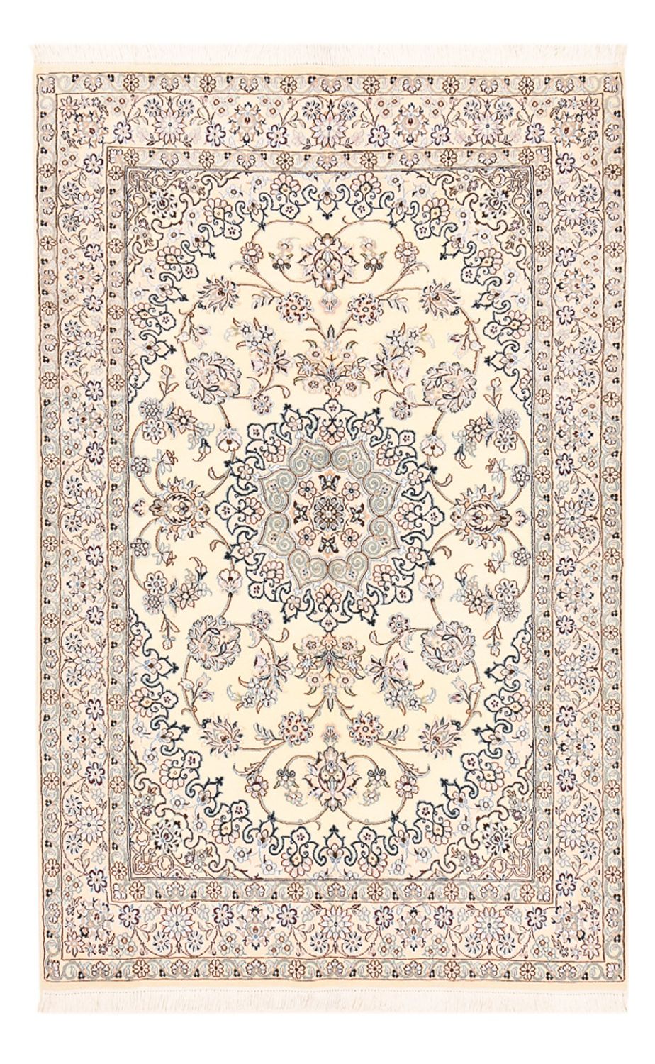 Alfombra Persa - Nain - Real - 207 x 127 cm - beige