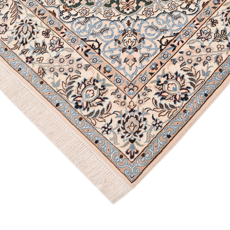 Alfombra Persa - Nain - Real - 255 x 159 cm - verde oscuro