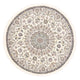 Alfombra Persa - Nain - Real redondo  - 152 x 152 cm - crema