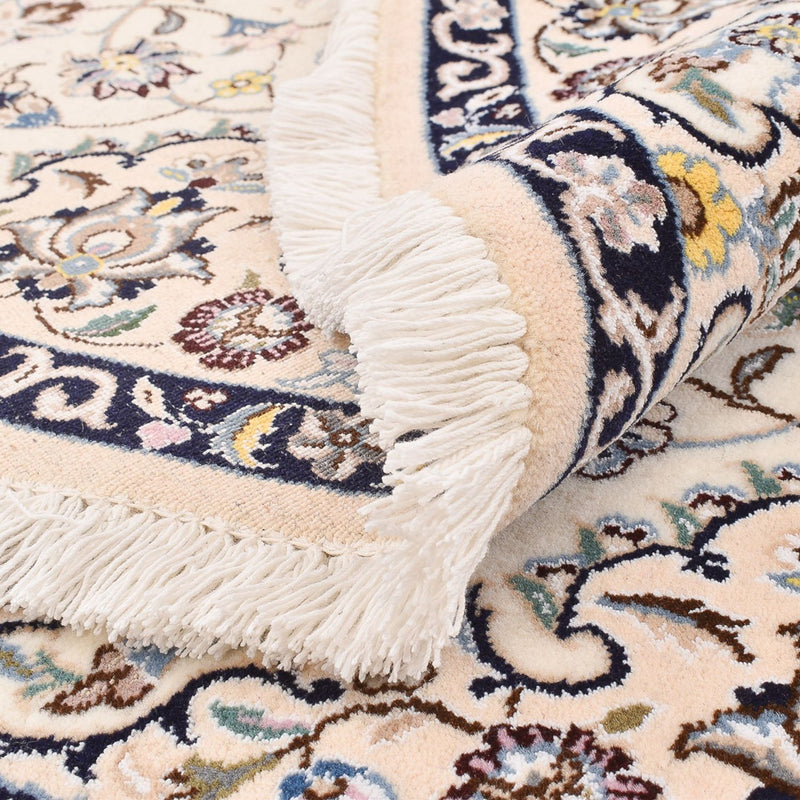 Alfombra Persa - Nain - Real redondo  - 152 x 152 cm - crema