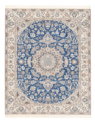 Alfombra Persa - Nain - Real - 201 x 155 cm - azul