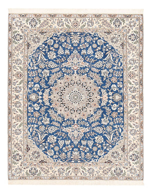 Alfombra Persa - Nain - Real - 201 x 155 cm - azul