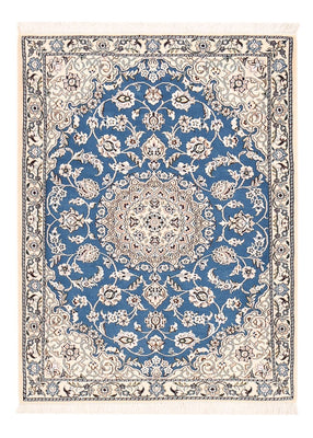 Alfombra Persa - Nain - Real - 127 x 90 cm - azul