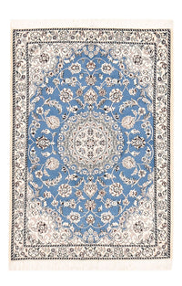 Alfombra Persa - Nain - Real - 127 x 90 cm - azul