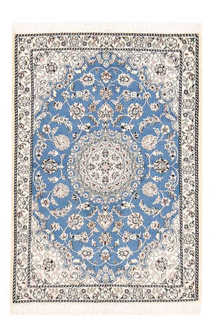Alfombra Persa - Nain - Real - 127 x 90 cm - azul