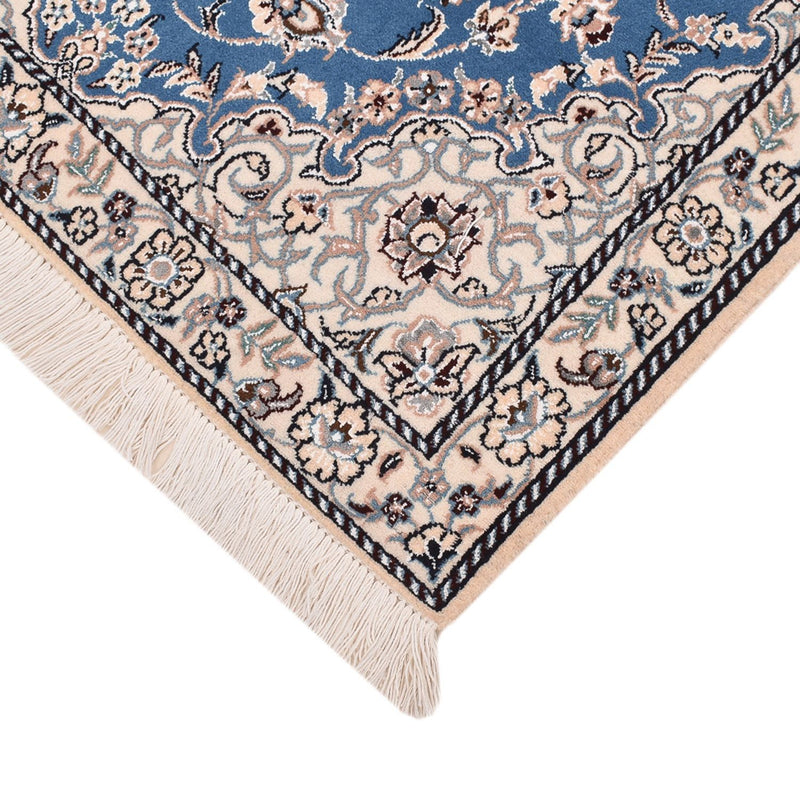 Alfombra Persa - Nain - Real - 127 x 90 cm - azul