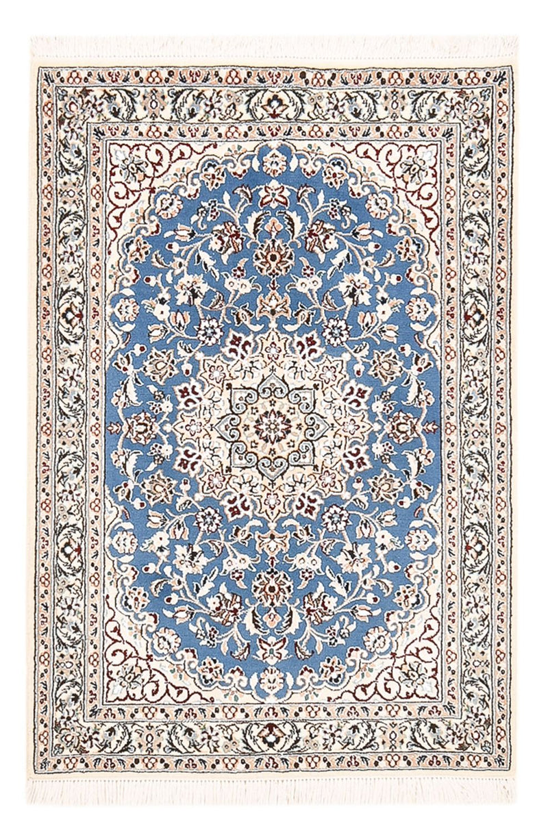 Alfombra Persa - Nain - Real - 120 x 80 cm - azul