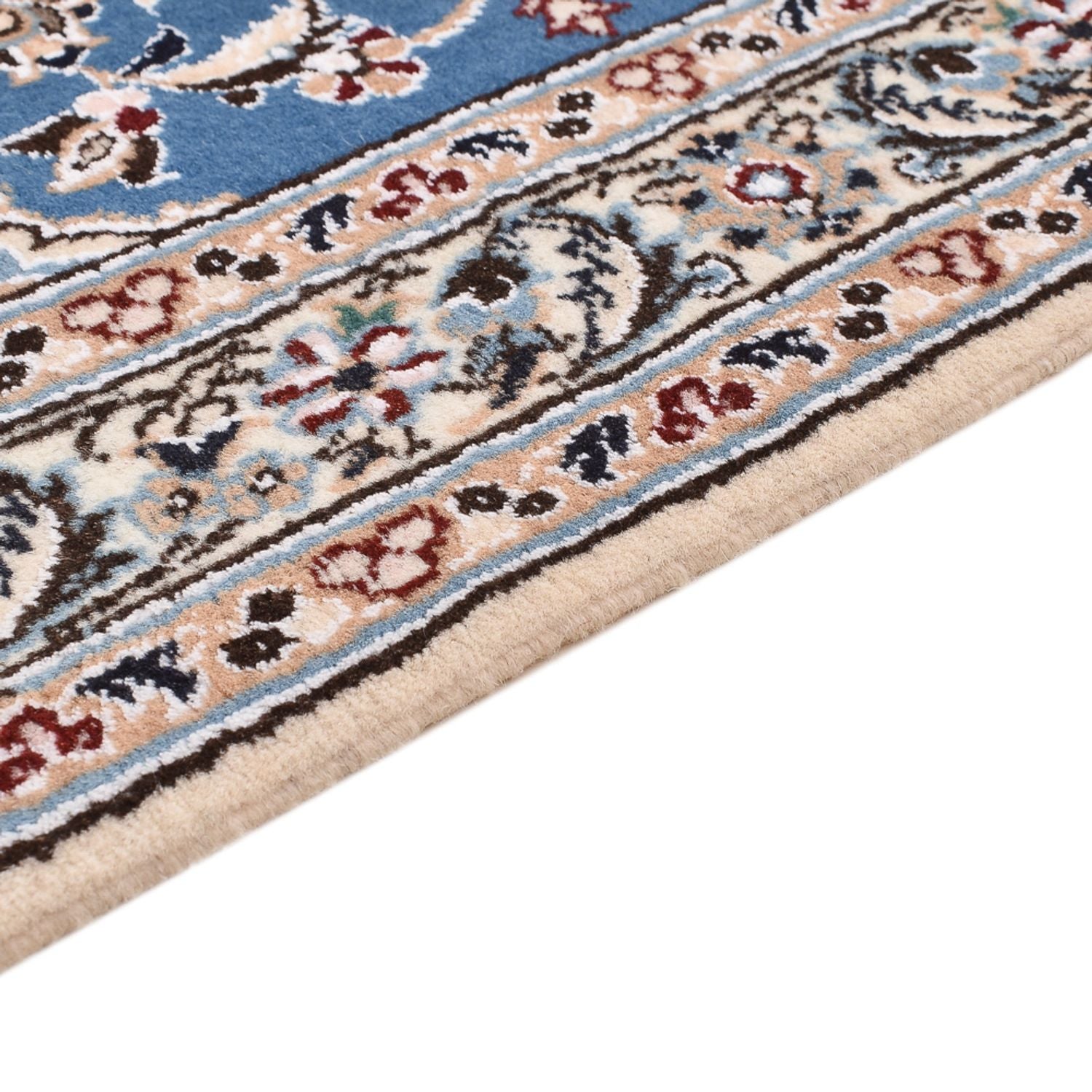 Alfombra Persa - Nain - Real - 120 x 80 cm - azul