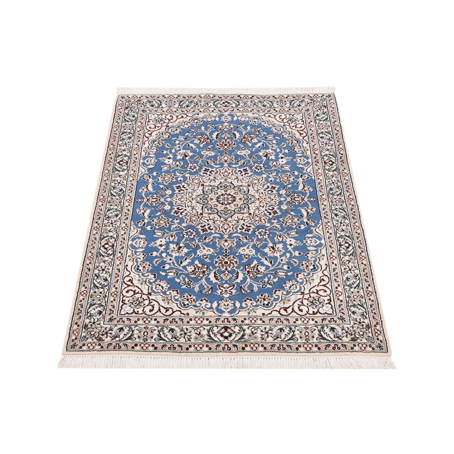Alfombra Persa - Nain - Real - 120 x 80 cm - azul