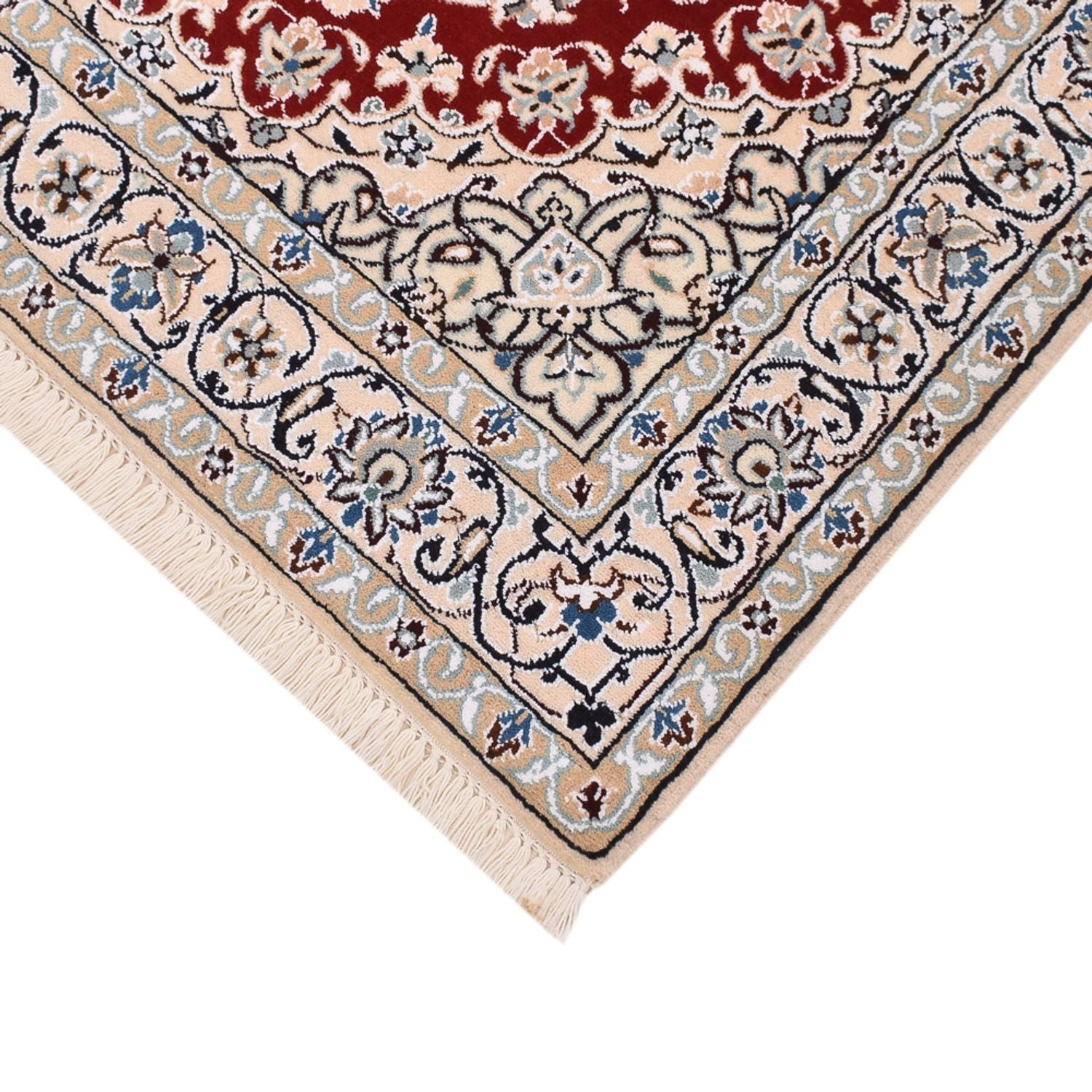 Alfombra Persa - Nain - Real - 155 x 105 cm - rojo