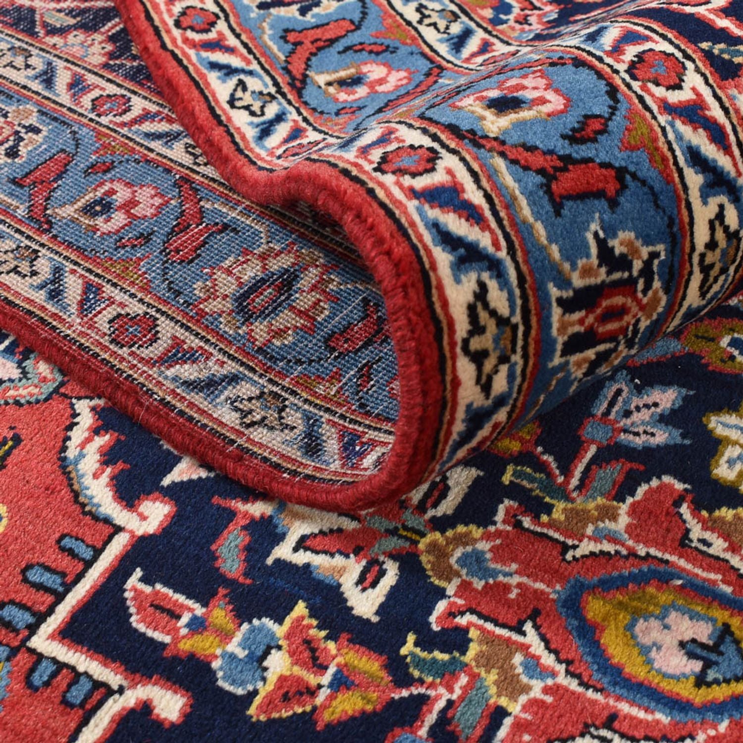 Alfombra persa - Keshan - 405 x 303 cm - rojo