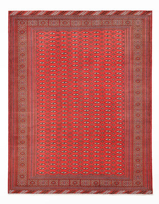 Alfombra Turkaman - 340 x 259 cm - rojo