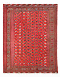Alfombra Turkaman - 340 x 259 cm - rojo