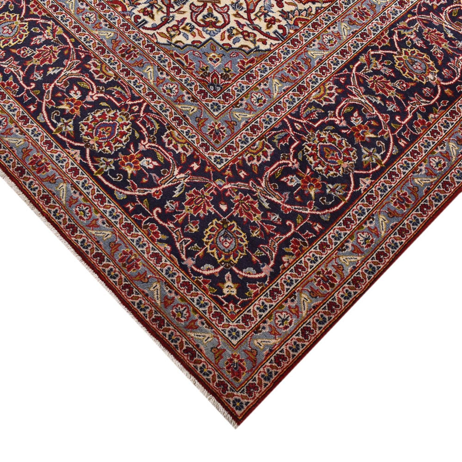 Alfombra persa - Keshan - 393 x 294 cm - rojo