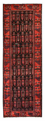 Alfombra de pasillo Alfombra persa - Nómada - 303 x 104 cm - rojo