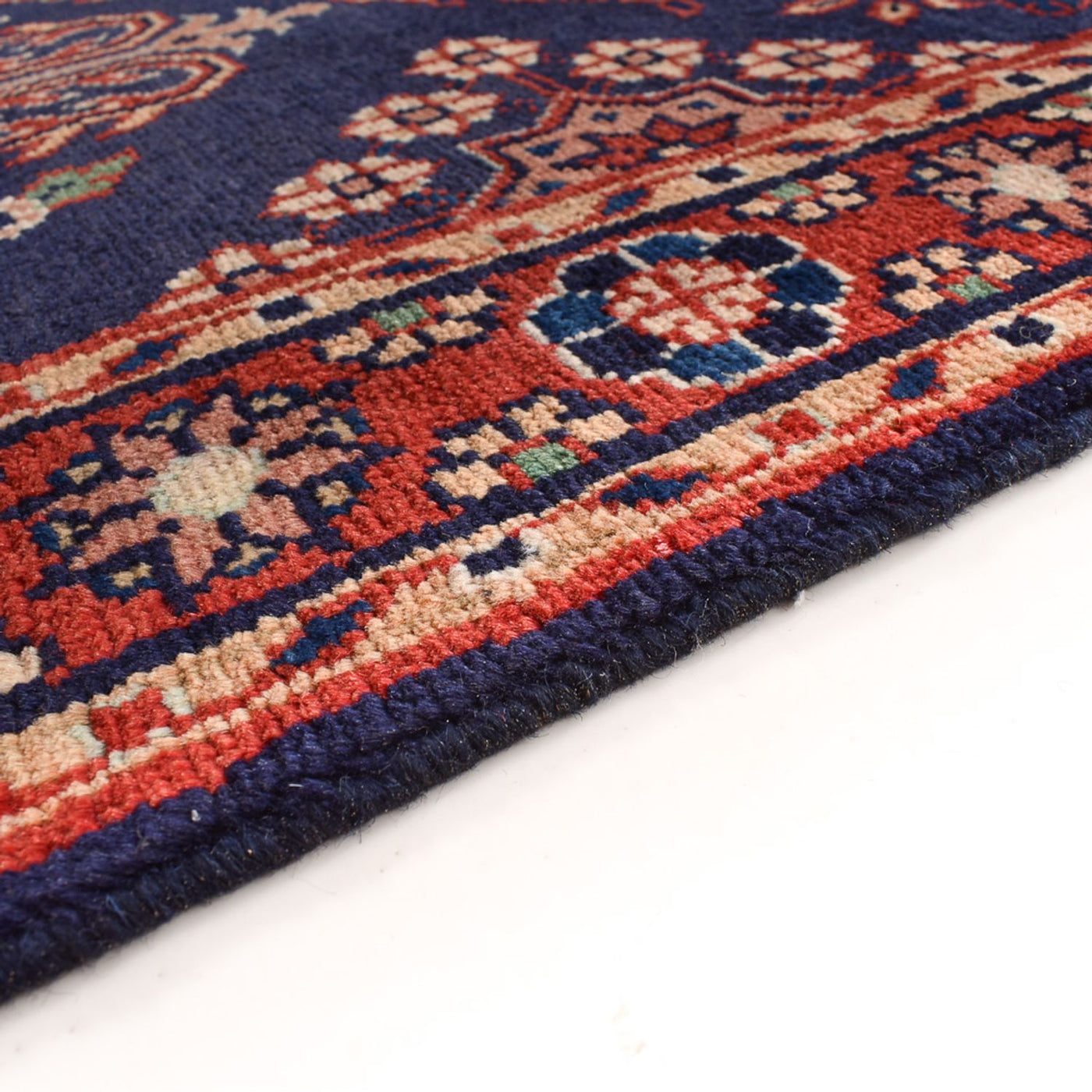 Alfombra de pasillo Alfombra persa - Nómada - 329 x 115 cm - azul oscuro