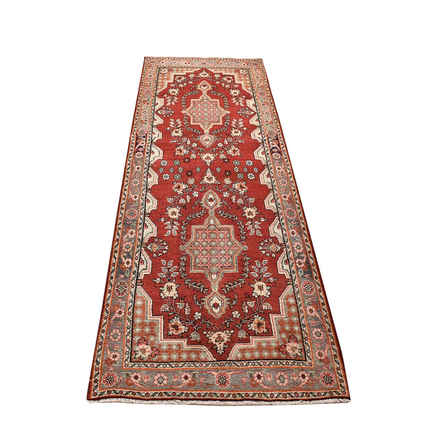 Alfombra de pasillo Alfombra persa - Tabriz - 282 x 80 cm - multicolor