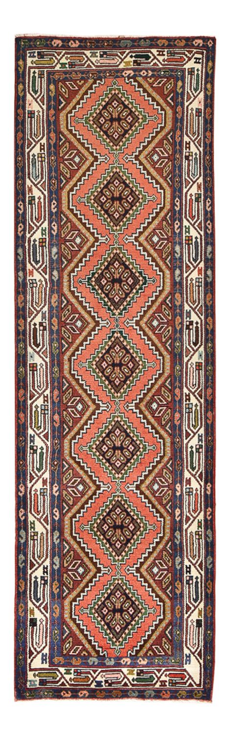 Alfombra de pasillo Alfombra persa - Nómada - 290 x 83 cm - rojo claro