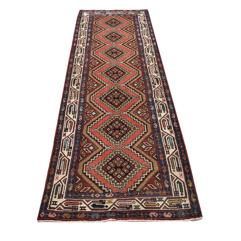 Alfombra de pasillo Alfombra persa - Nómada - 290 x 83 cm - rojo claro