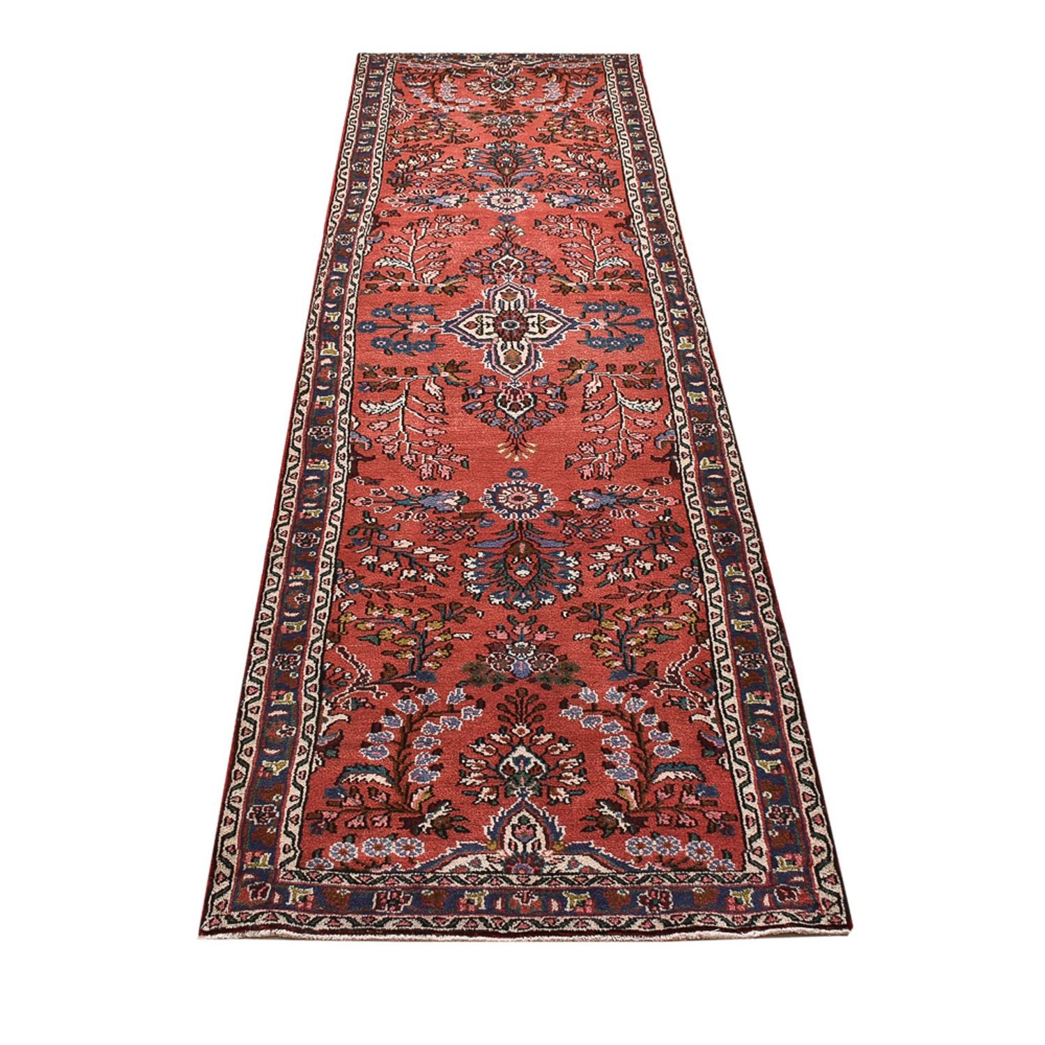 Alfombra de pasillo Alfombra persa - Nómada - 295 x 80 cm - rojo claro