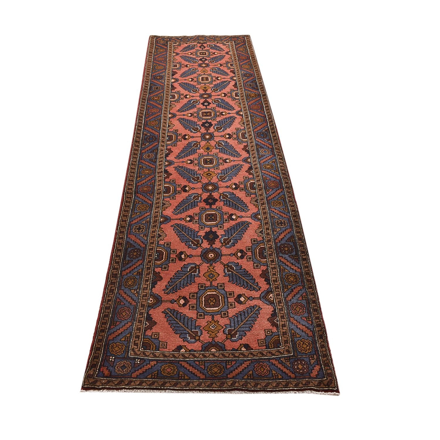 Alfombra de pasillo Alfombra persa - Nómada - 308 x 80 cm - rojo claro