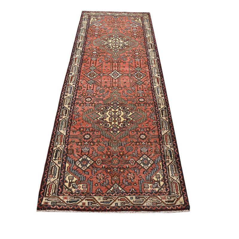 Alfombra de pasillo Alfombra persa - Nómada - 265 x 85 cm - rojo claro
