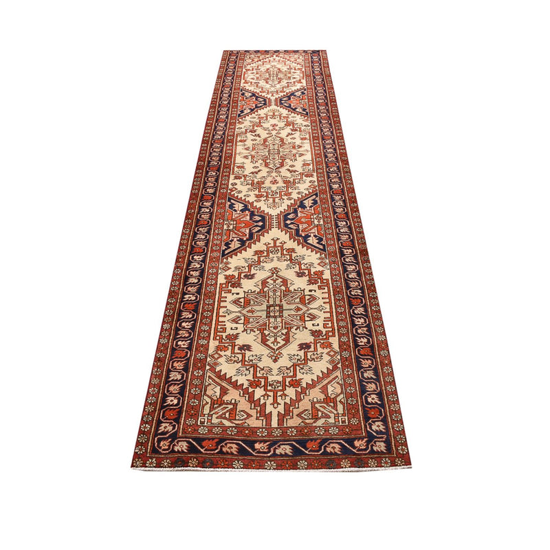 Alfombra de pasillo Alfombra persa - Nómada - 345 x 82 cm - beige