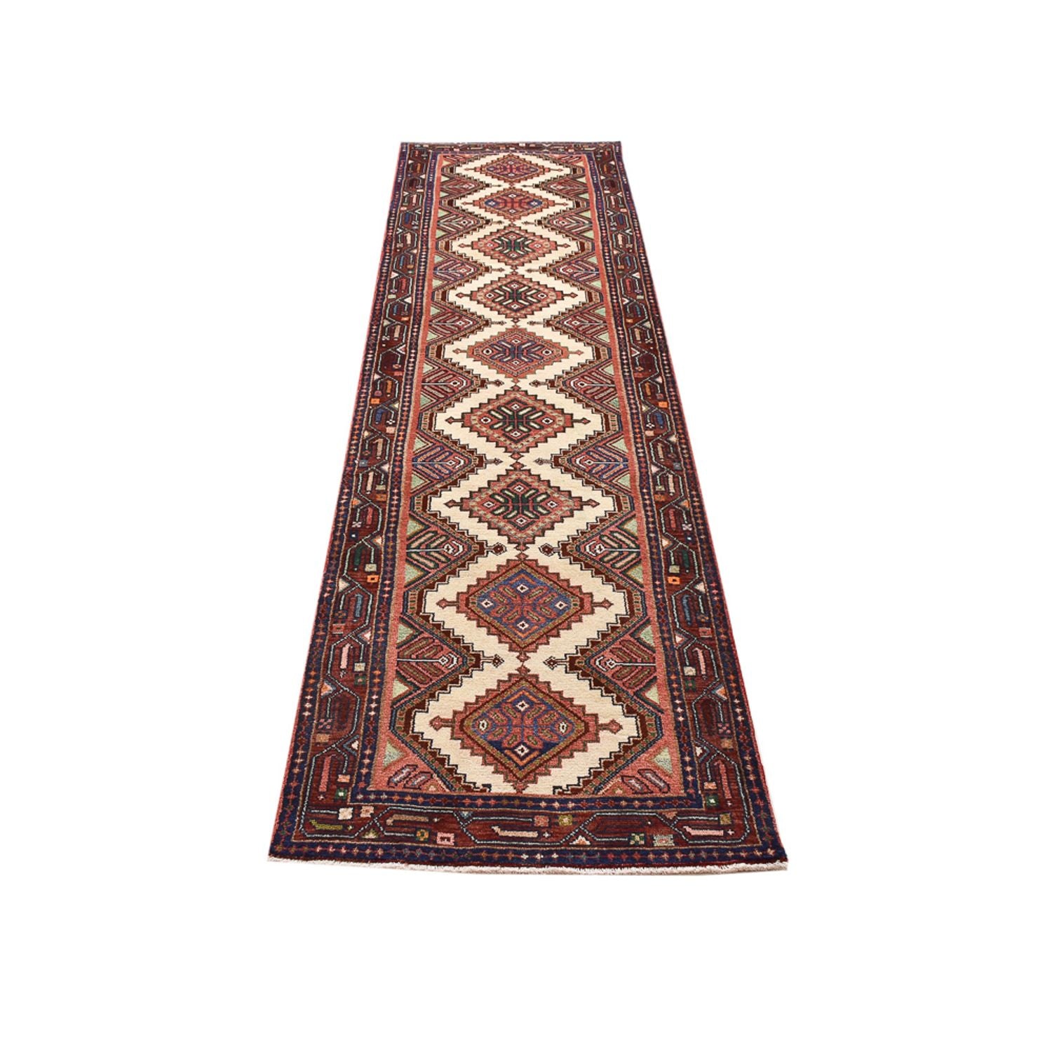 Alfombra de pasillo Alfombra persa - Nómada - 290 x 77 cm - beige oscuro