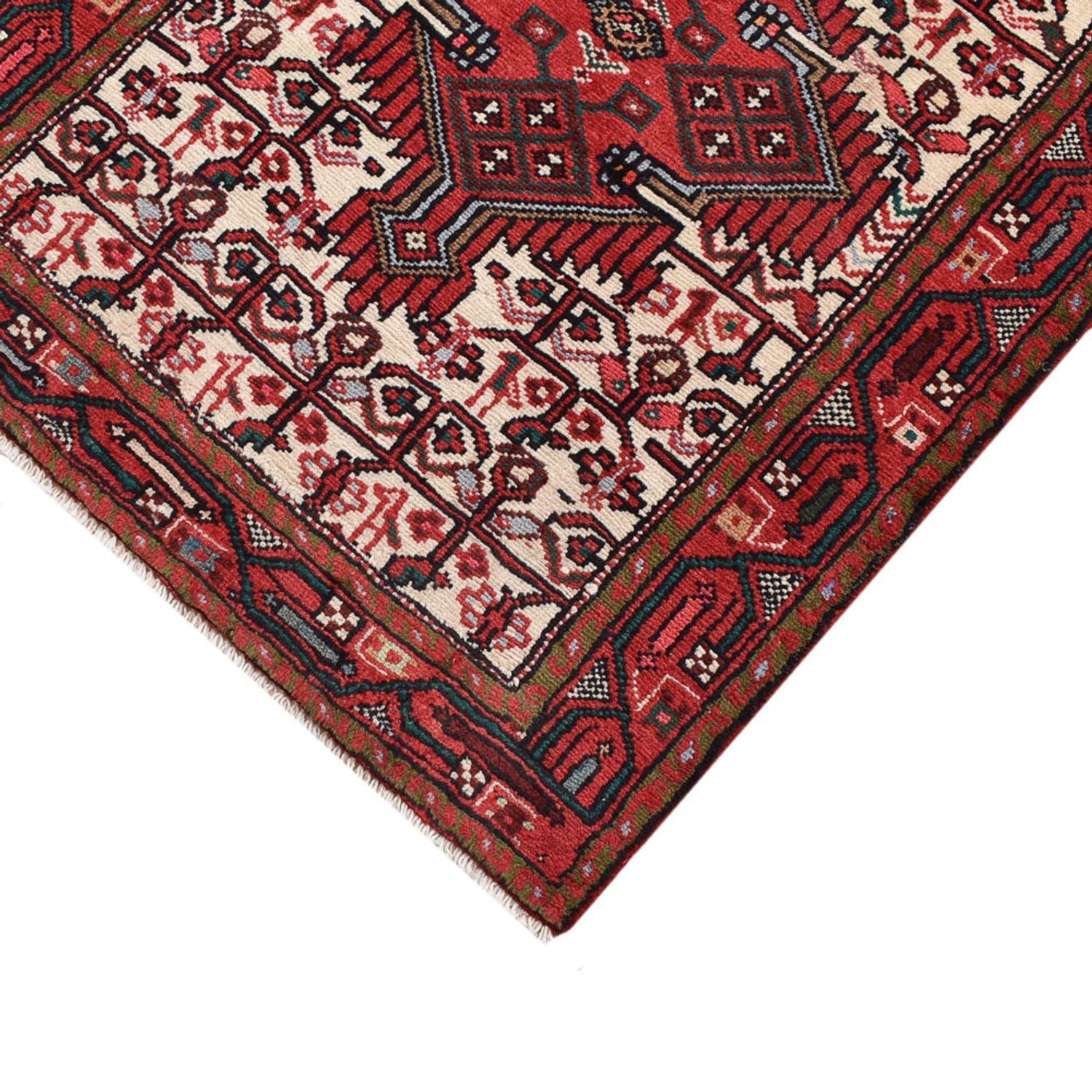 Alfombra de pasillo Alfombra persa - Nómada - 247 x 82 cm - rojo