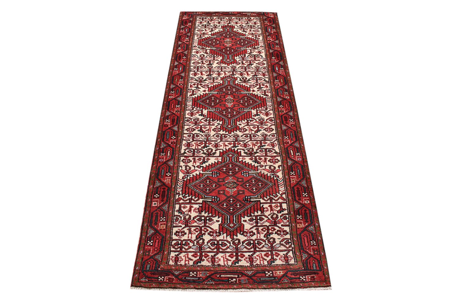Alfombra de pasillo Alfombra persa - Nómada - 247 x 82 cm - rojo