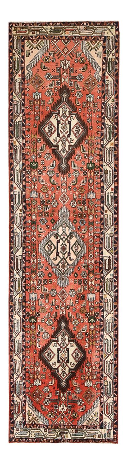 Alfombra de pasillo Alfombra persa - Nómada - 286 x 75 cm - rojo claro