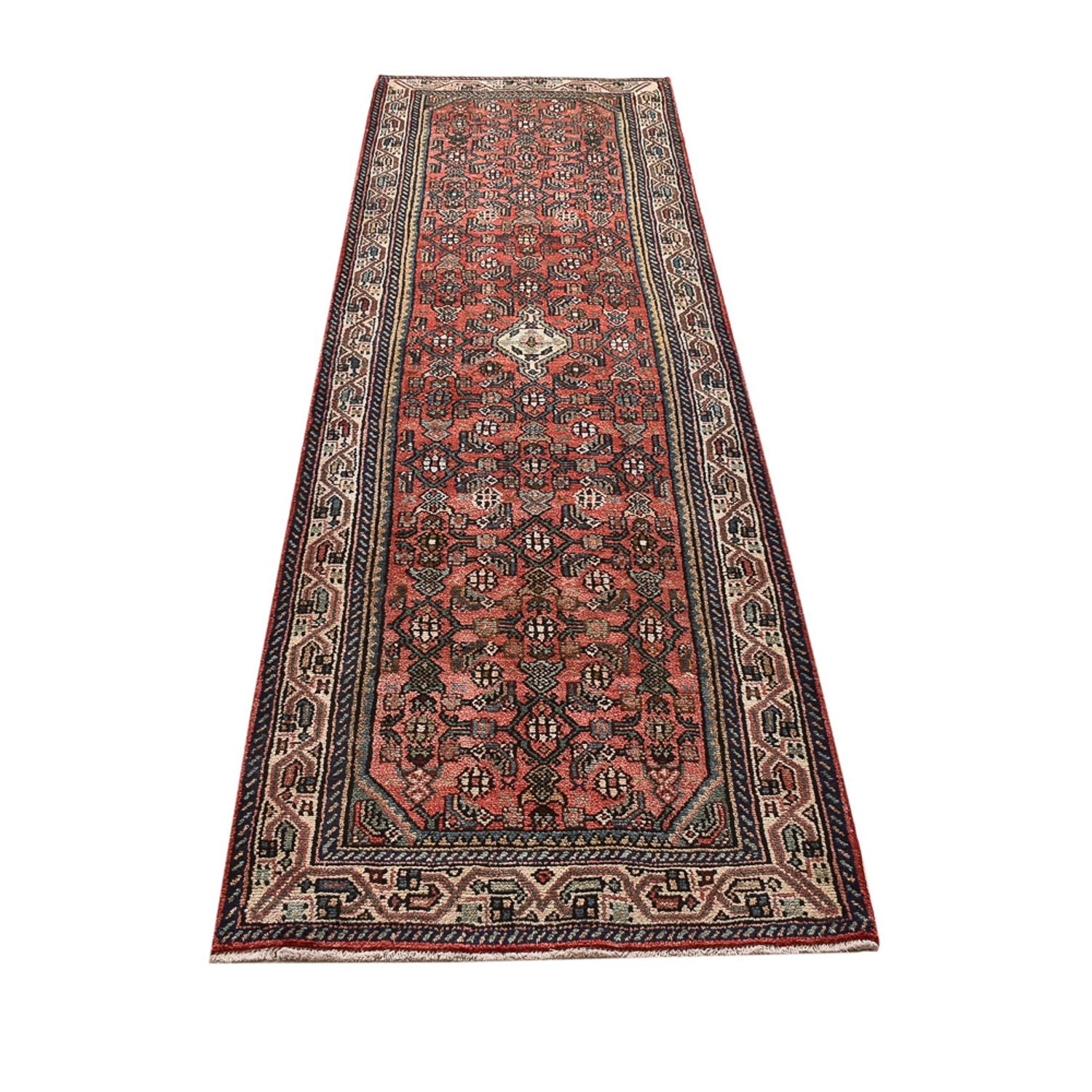 Alfombra de pasillo Alfombra persa - Nómada - 290 x 84 cm - rojo claro
