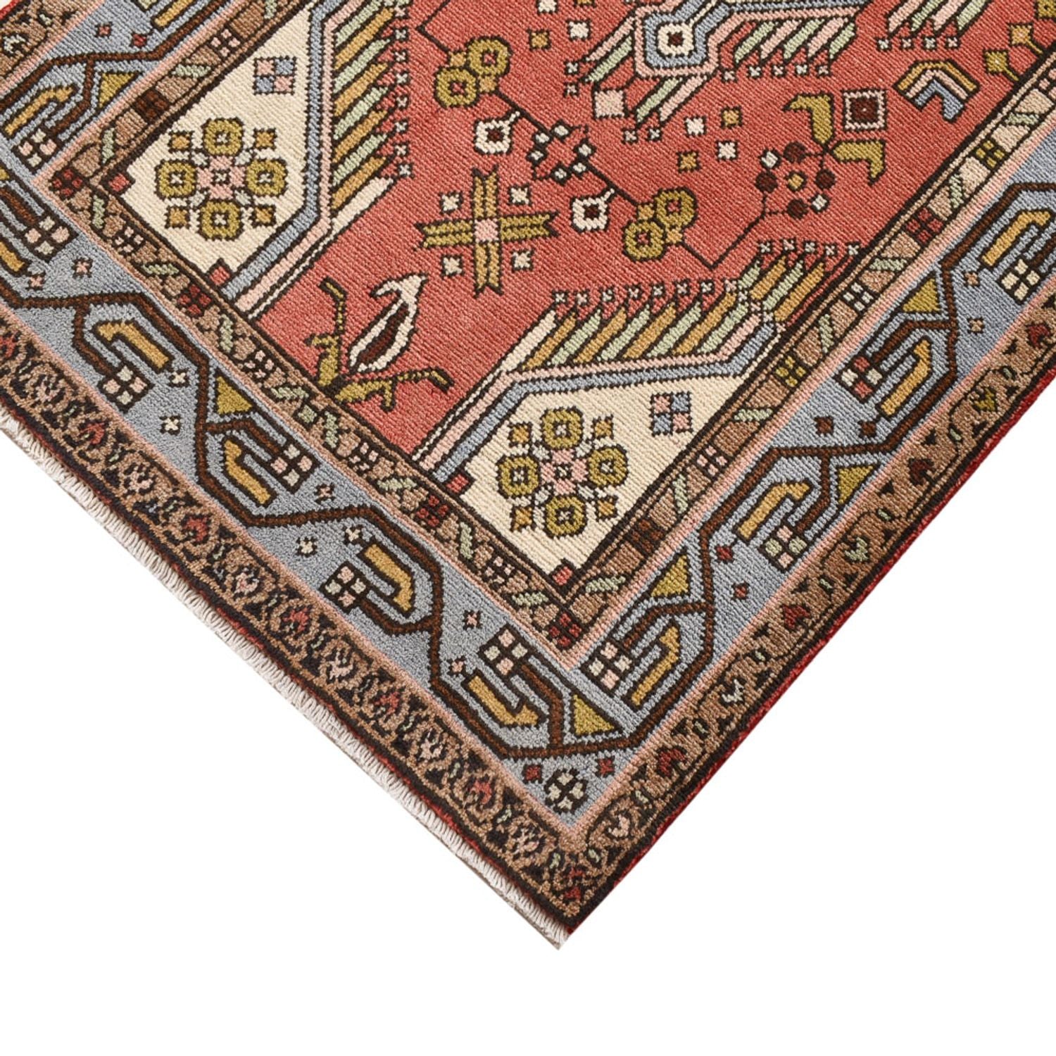 Alfombra de pasillo Alfombra persa - Nómada - 292 x 74 cm - rojo claro