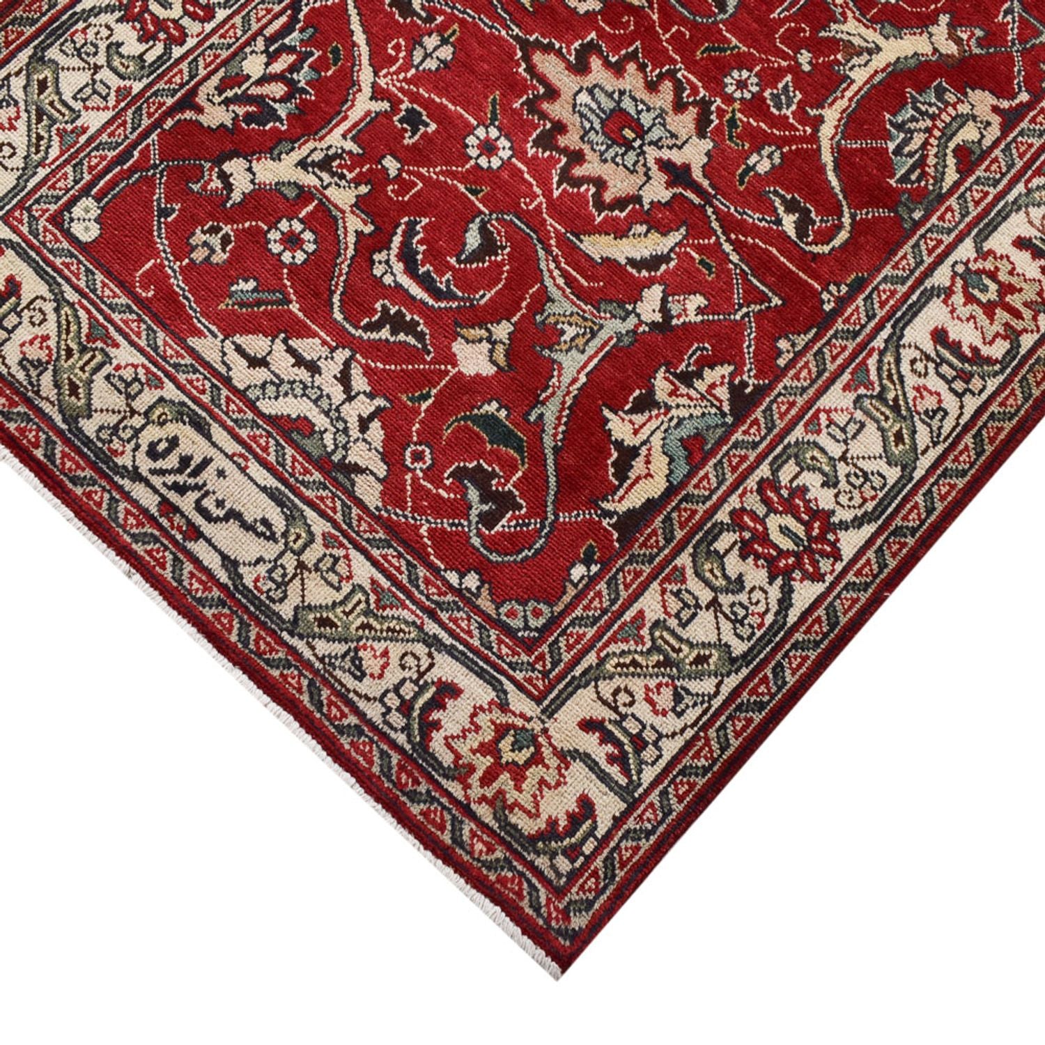 Alfombra de pasillo Alfombra persa - Tabriz - 458 x 81 cm - rojo