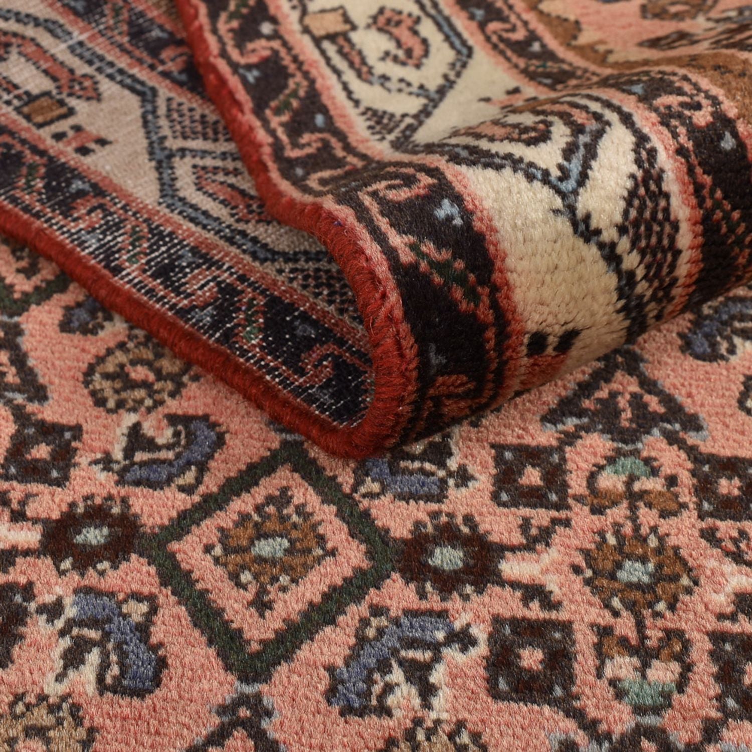 Alfombra de pasillo Alfombra persa - Nómada - 295 x 85 cm - beige oscuro