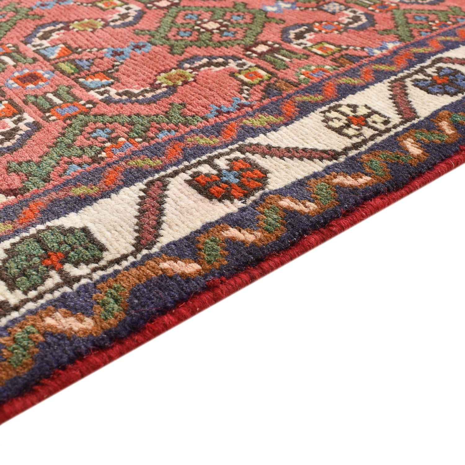 Alfombra de pasillo Alfombra persa - Nómada - 195 x 74 cm - rojo claro